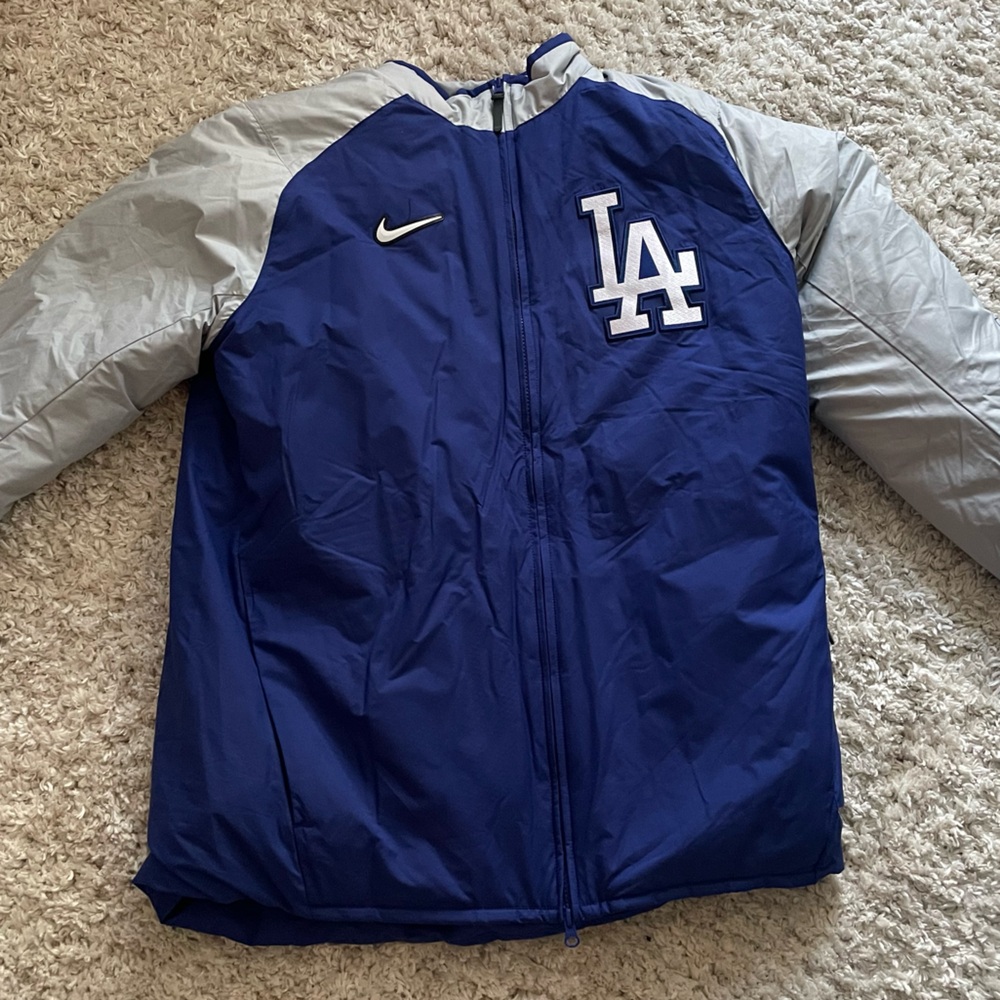 Men's Los Angeles Dodgers Nike Royal/Gray Authentic Collection Dugout